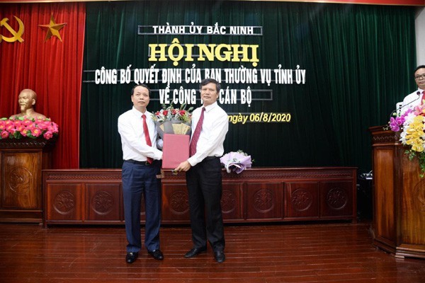 Ông Tạ Đăng Đoan làm Bí thư Thành ủy Bắc Ninh thay ông Nguyễn Nhân Chinh