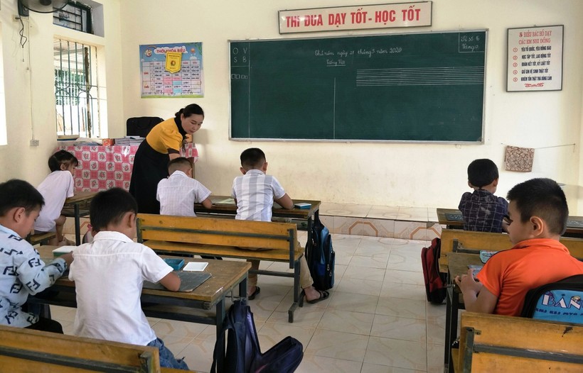 Lớp 1 Trường Tiểu học Tân Phúc (Lang Chánh, Thanh Hóa).