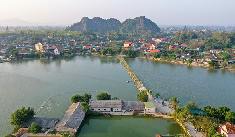 Mô hình gia trại vườn - ao - chuồng của anh anh Đào Văn Trường (xã Vĩnh Thành, huyện Yên Thành, Nghệ An).