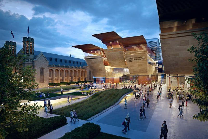 Đại học Adelaide tại bang Nam Australia sẽ là một trong những trường đón sinh viên quốc tế tới học vào tháng 9 tới. (Nguồn: Website Đại học Adelaide).