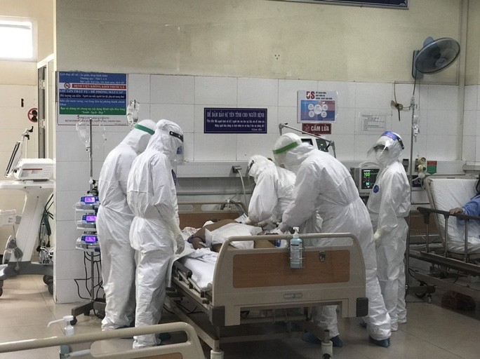Khu điều trị bệnh nhân Covid-19 tại Bệnh viện dã chiến Hòa Vang.
