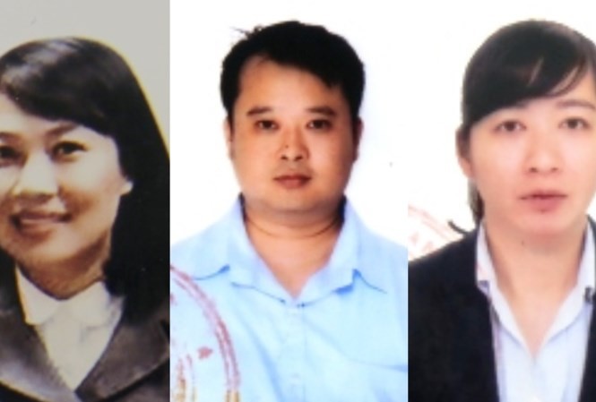 3 bị can: Trần Thị Kim Chi; Lê Vương Hoàng, và Nguyễn Minh Huệ (Ảnh:BCA)