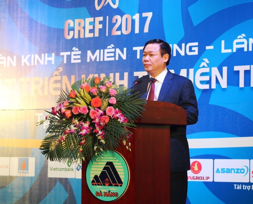 Phó Thủ tướng Vương Đình Huệ phát biểu chỉ đạo tại Diễn đàn Kinh tế miền Trung lần thứ 2/2017.