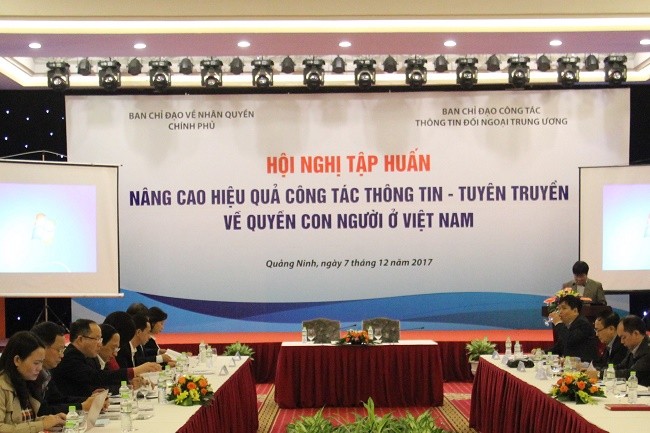 Hội nghị tập huấn về “Nâng cao hiệu quả công tác thông tin, tuyên truyền về quyền con người ở Việt Nam”
