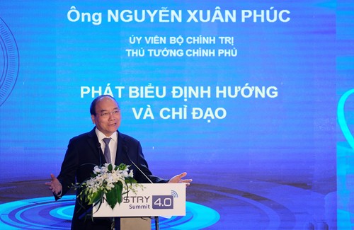 Thủ tướng khẳng định "Việt Nam không nằm ngoài cách mạng công nghiệp 4.0". Ảnh: VGP
