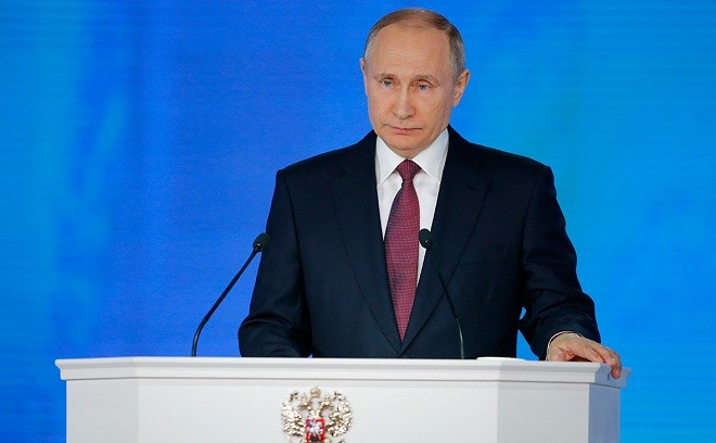 Tổng thống Nga V.Putin - Ảnh: AP