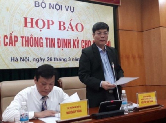 Ông Nguyễn Tiến Thành - Chánh Văn phòng, Người phát ngôn của Bộ Nội vụ