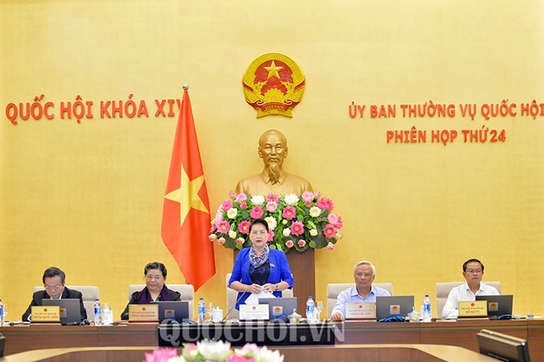 Chủ tịch Quốc hội Nguyễn Thị Kim Ngân phát biểu khai mạc. Ảnh: VGP