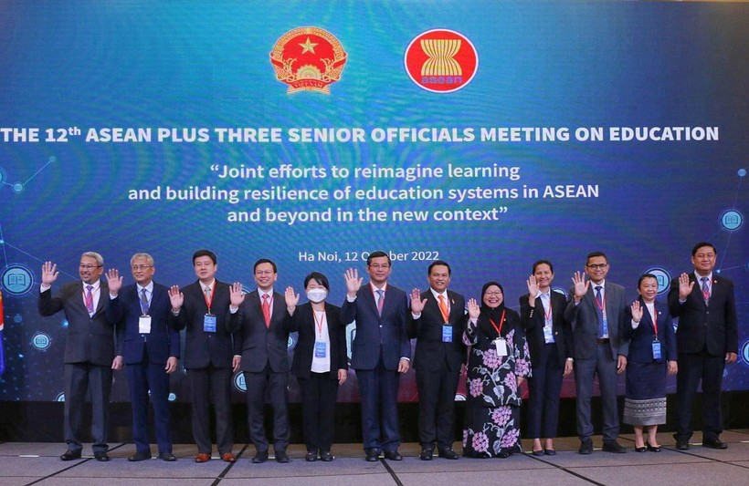 Các đại biểu tham dự Hội nghị quan chức cấp cao Giáo dục ASEAN+3 lần thứ 12.