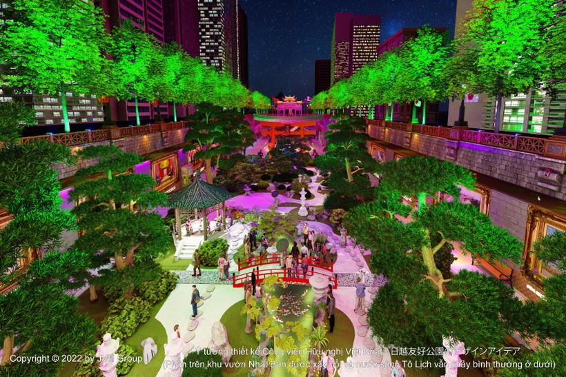 Phối cảnh 3D công viên lịch sử-văn hóa-tâm linh sông Tô Lịch