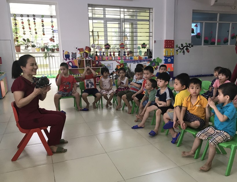 Trẻ là trung tâm trong các hoạt động nuôi dạy tại Trường MN Lê Lợi, Tp Vinh, Nghệ An.