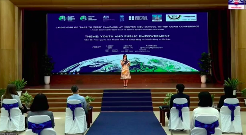 Nguyễn Siêu là trường học đầu tiên tại Hà Nội tham gia vào chiến dịch “Race to Zero”.  