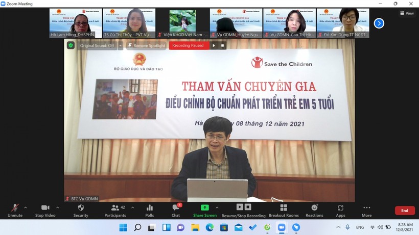 PGS.TS Nguyễn Bá Minh phát biểu tại điểm cầu Bộ GD&ĐT