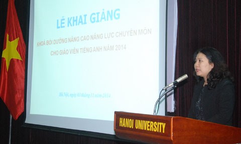 Đại học Hà Nội khai giảng lớp bồi dưỡng giáo viên tiếng Anh