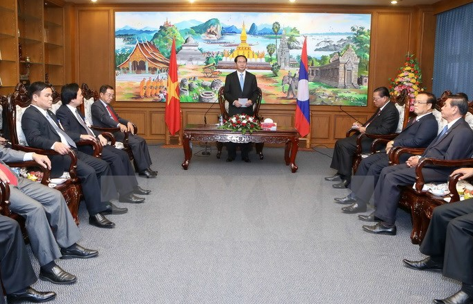 Chủ tịch nước Trần Đại Quang thăm tỉnh Champasak của Lào