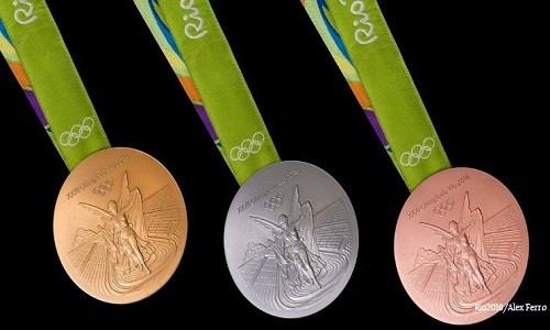 Huy chương vàng Olympic làm từ vật liệu gì?