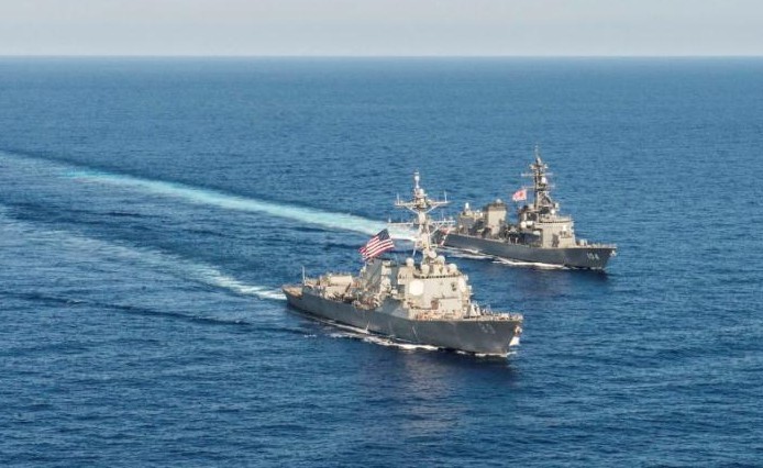 Nhật – Mỹ phối hợp tăng cường sự hiện diện trên biển Đông