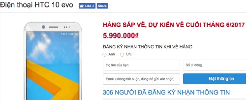 Siêu phẩm HTC 10 sắp bán ở Việt Nam với giá chỉ 6 triệu đồng
