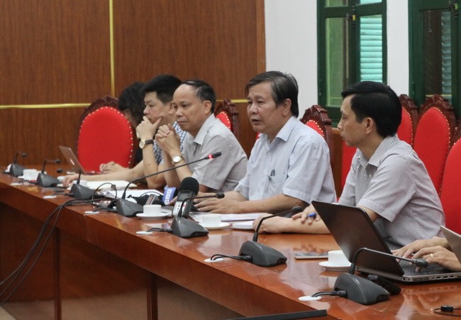 Lãnh đạo Sở GD&ĐT Hà Nội chủ trì buổi họp báo