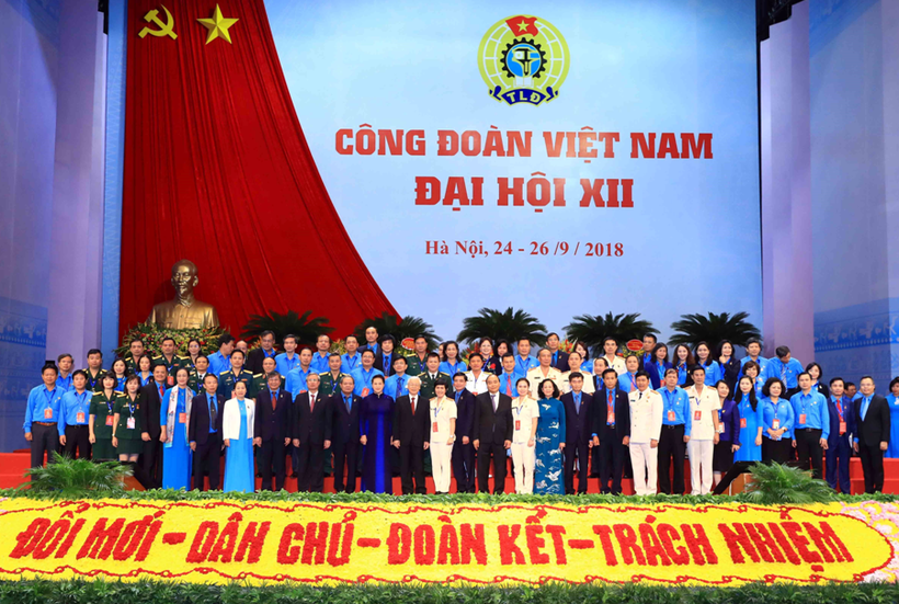 Phiên trọng thể Đại hội lần thứ XII Công đoàn Việt Nam