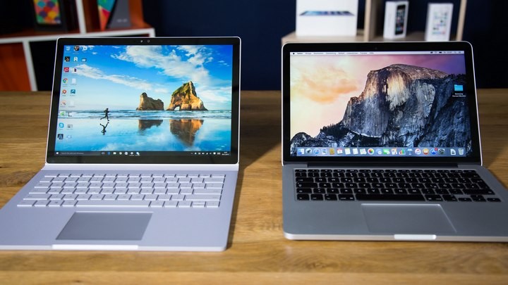 Apple MacBook tốt hơn so với Microsoft Surface