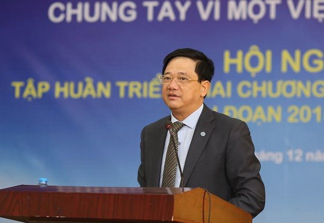 Ông Phạm Xuân Tiến- Phó Giám đốc Sở GD&ĐT Hà Nội phát biểu tại buổi tập huấn
