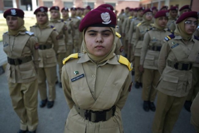 Trường tại Mardan là trường quân sự duy nhất tại Pakistan nhận học viên nữ