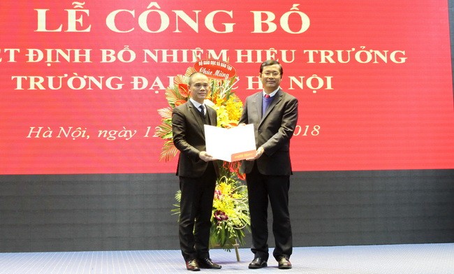 PGS.TS Nguyễn Văn Trào giữ chức hiệu trưởng Trường Đại học Hà Nội