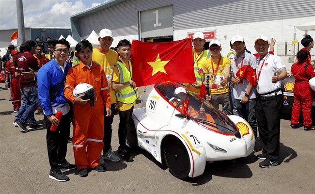 Sinh viên Việt Nam vô địch cuộc thi xe tiết kiệm nhiên liệu châu Á