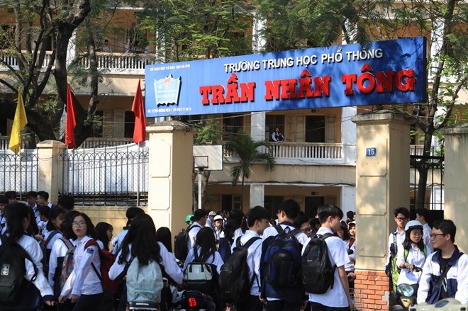 Trường THPT Trần Nhân Tông đã bị xuống cấp nghiêm trọng