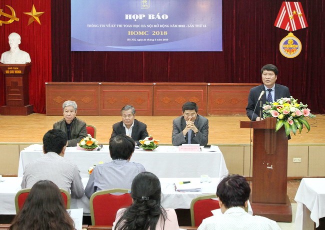 Kì thi Toán học Hà Nội mở rộng lần đầu có quy mô quốc tế