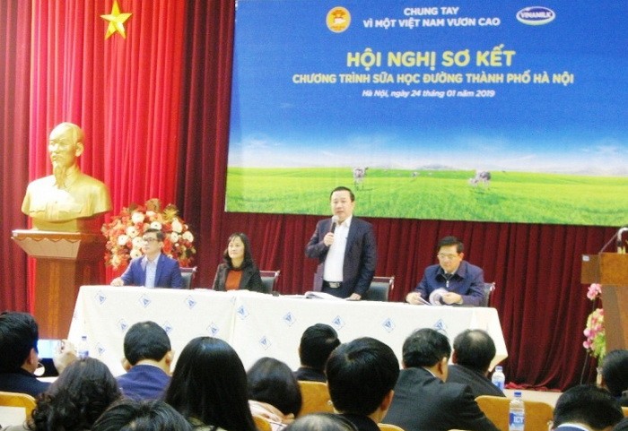 Đã có 74% học sinh Hà Nội tham gia chương trình sữa học đường