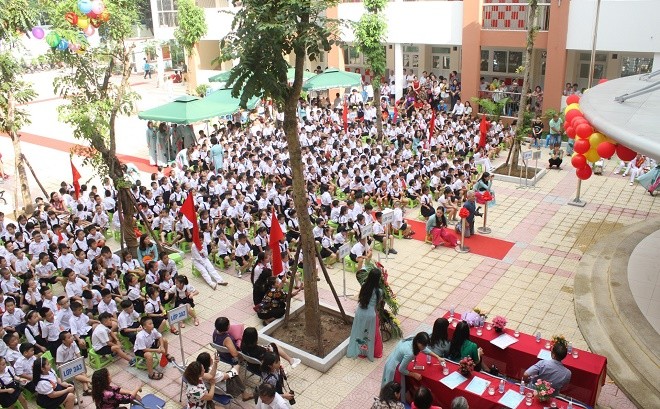 Học sinh trường tiểu học Ngô Thì Nhậm