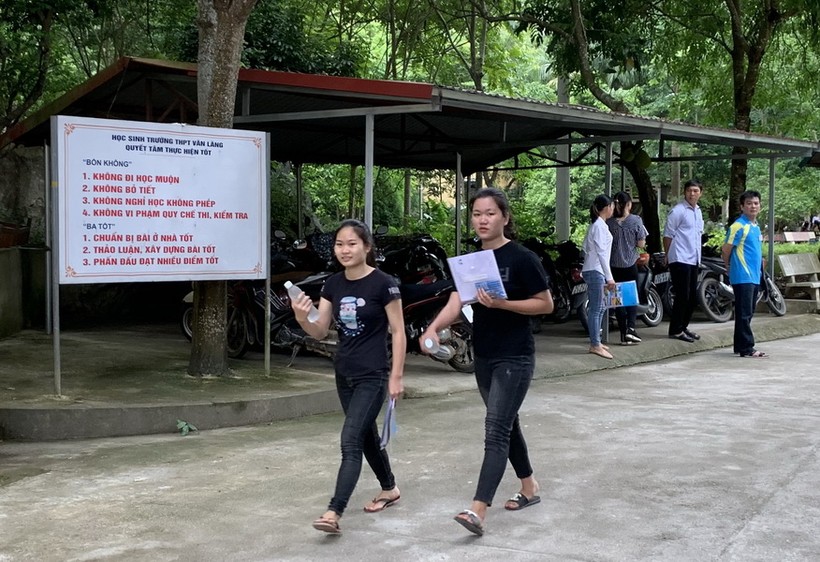 Thí sinh Lạng Sơn tại kì thi THPT quốc gia 2019