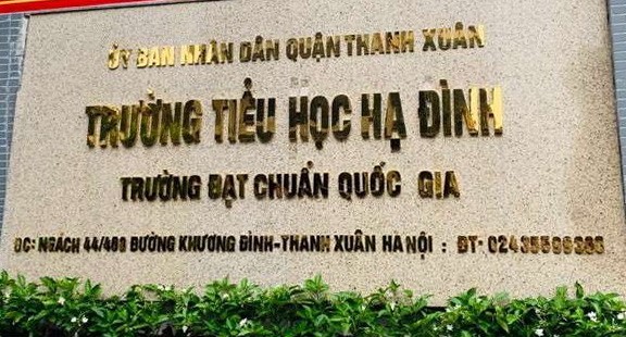 Trong ngày 9/9, có 223 học sinh Trường tiểu học Hạ Đình nghỉ học.