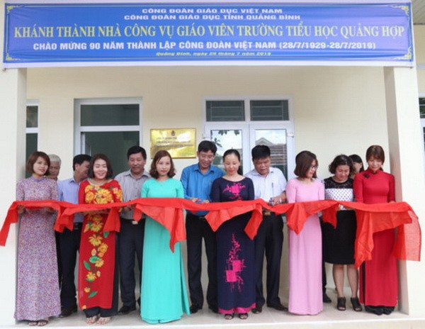 Ngành GD Hà Nội hỗ trợ ngành GD Quảng Bình xây nhà công vụ giáo viên