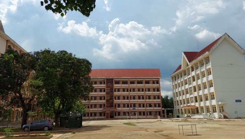 Khu cách ly tập trung tại trường Cao đẳng Công nghệ Tây Nguyên (tỉnh Đắk Lắk).