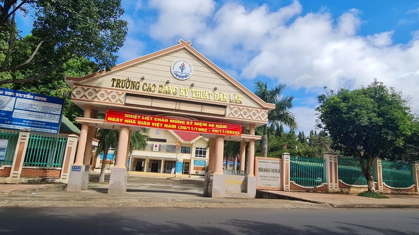 Trường Cao đẳng Kỹ thuật Đắk Lắk nơi xảy ra sai phạm (ảnh: TT).