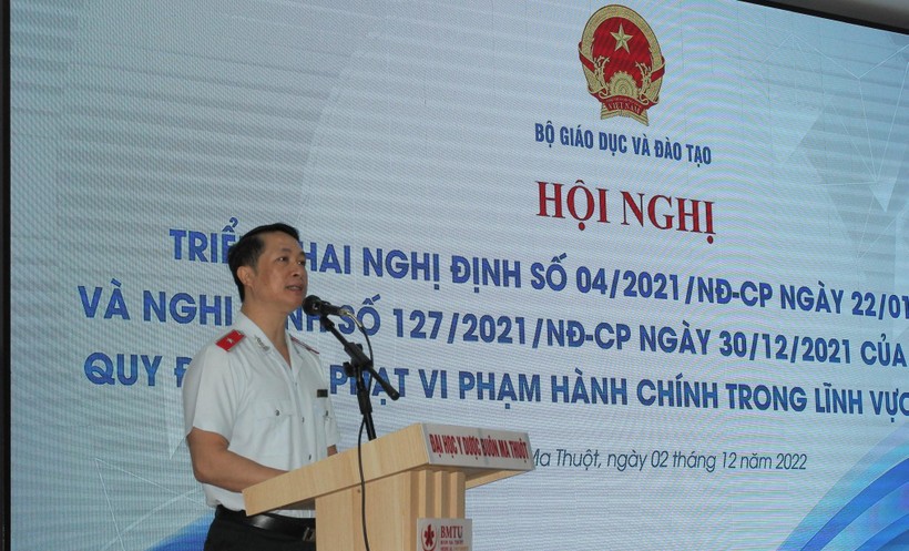 TS. Nguyễn Đức Cường - Chánh Thanh tra Bộ GD&ĐT khai mạc Hội nghị.