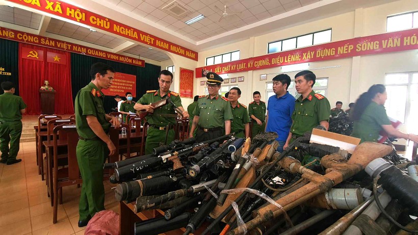 Công an tỉnh Đắk Lắk thu hồi hơn 4.500 vũ khí các loại (ảnh: TT).