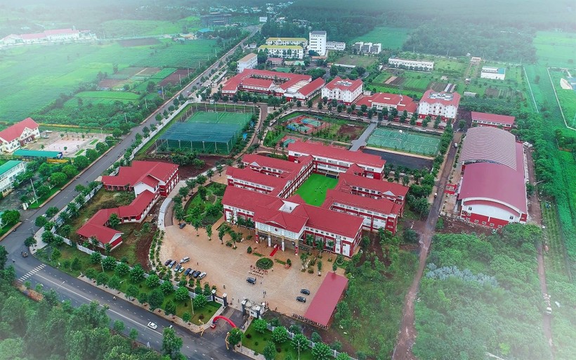 Trường Tiểu học, THCS và THPT Hoàng Việt là 1 trong 5 điểm thi đấu của HKPĐ toàn quốc khu vực IV. (Ảnh: HV).