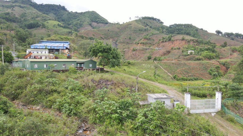 Địa điểm khai thác khoáng sản của công ty tại xã A Bung, huyện Đakrông.