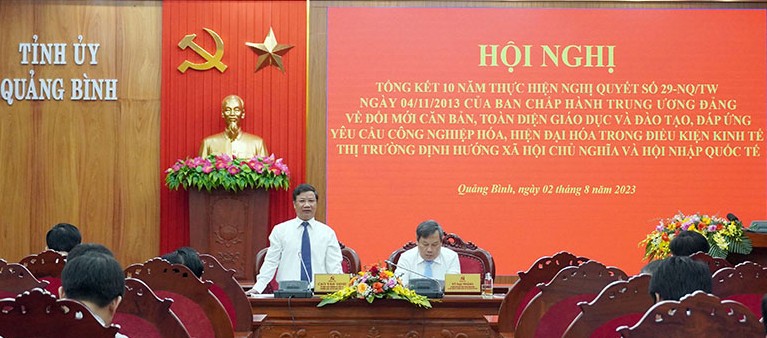 Sau 10 năm triển khai Nghị quyết 29, giáo dục Quảng Bình có bước chuyển biến quan trọng.