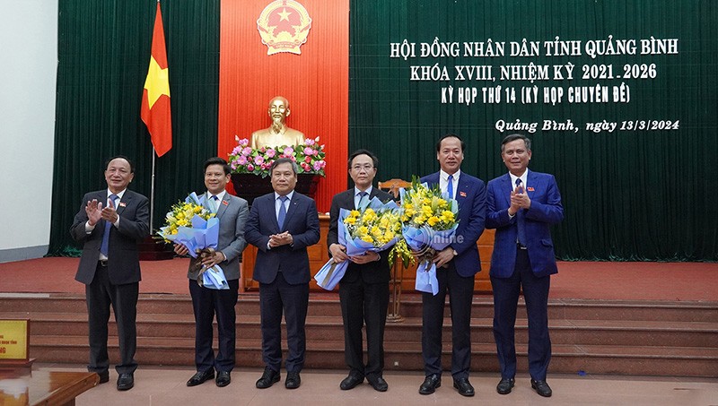Quảng Bình tổ chức kỳ họp thứ 14 bầu các chức danh chủ chốt tại HĐND và UBND tỉnh. (Ảnh: Ngọc Mai)