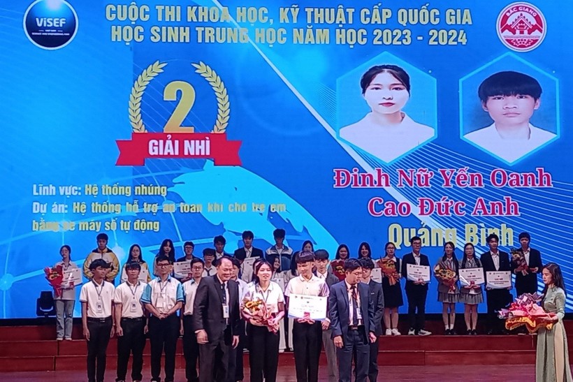 Quảng Bình có 1 dự án đoạt giải Nhì, 1 dự án đạt giải Tư tại Cuộc thi Khoa học kỹ thuật cấp quốc gia dành cho học sinh trung học.