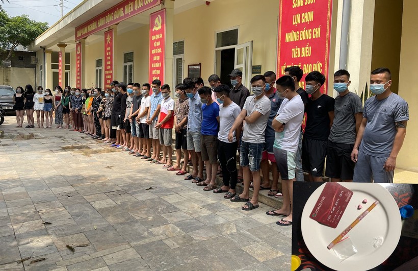 40 đối tượng tụ tập “mở tiệc” ma tuý và bóng cười tại quán hát ở Thanh Hoá âm tính với SARS-Cov-2.