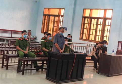 Bị cáo Lưu Tấn Thành tại phiên xét xử sơ thẩm. Ảnh: Công an Gia Lai.