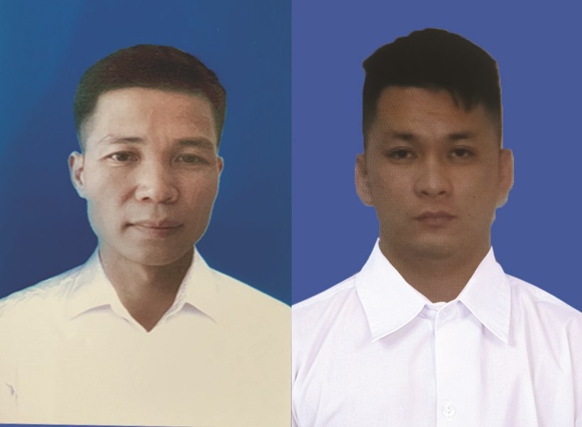 Hai đối tượng Nguyễn Văn Hòa và Hoàng Tuấn Nam (từ trái sang phải). Ảnh: Công an tỉnh Quảng Ninh.
