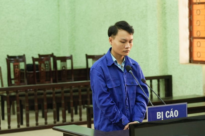 Trần Trung Thái tại phiên xét xử sơ thẩm.