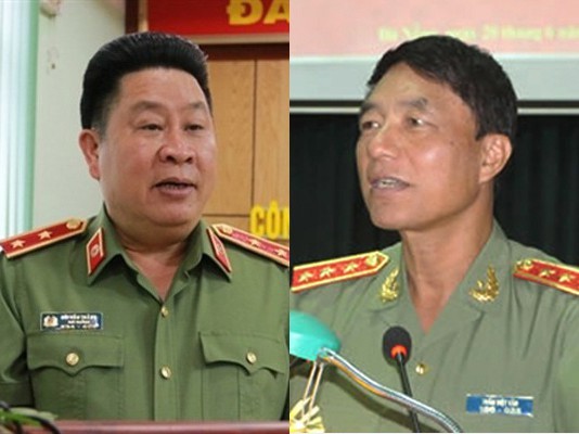 2 cựu thứ trưởng Bùi Văn Thành (trái) và Trần Việt Tân (phải).